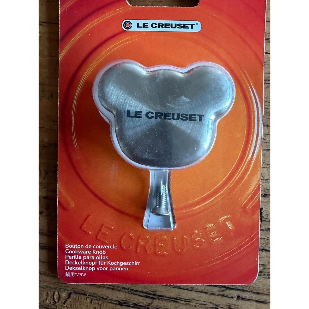 Le Creuset Stainless Steel Bear Knob NEW - Picture 2 of 4